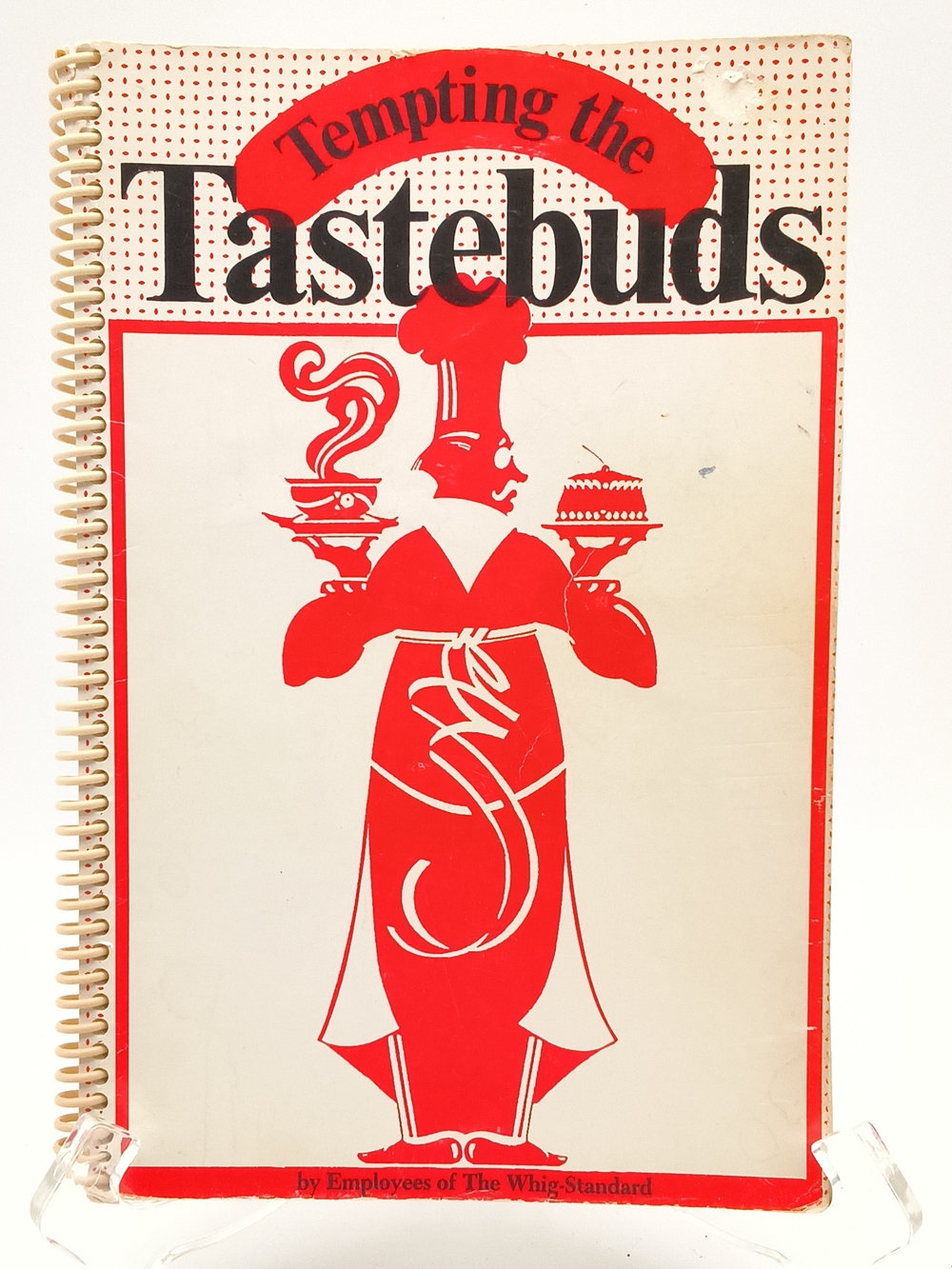 Tempting the Tastebuds Red Cookbook - 1989 Kingston Whig-Standard Newspaper